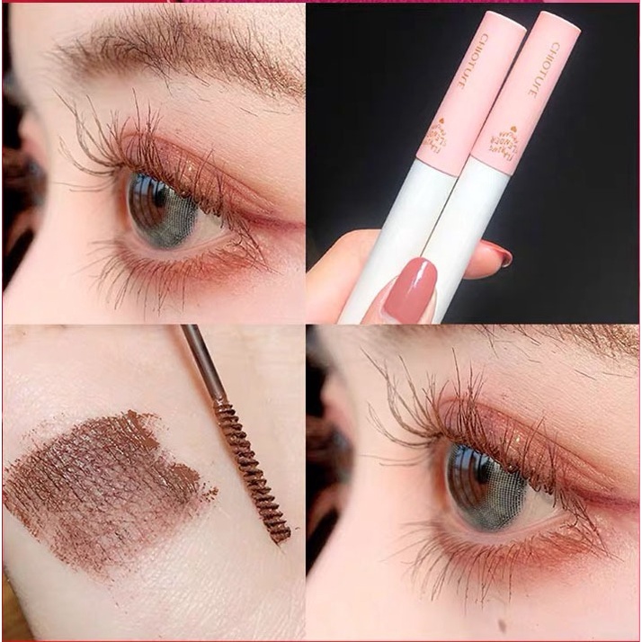 [Hàng mới về] Mascara Sợi Tơ 3D Kháng Nước Nhanh Khô Lâu Trôi Trang Điểm Dài Dày Và Cong Mi Tự Nhiên Mềm Mại