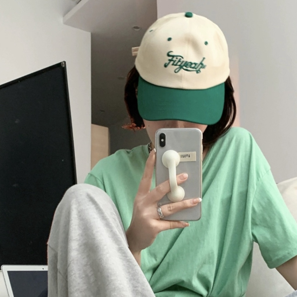 Mũ lưỡi trai MG STUDIO thêu chữ phối màu sắc thời trang cho nam và nữ