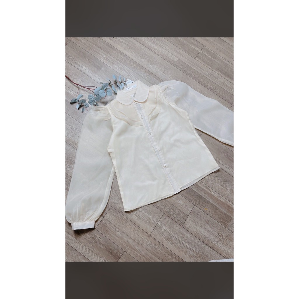 Sơ mi cúc ngọc 2 lớp