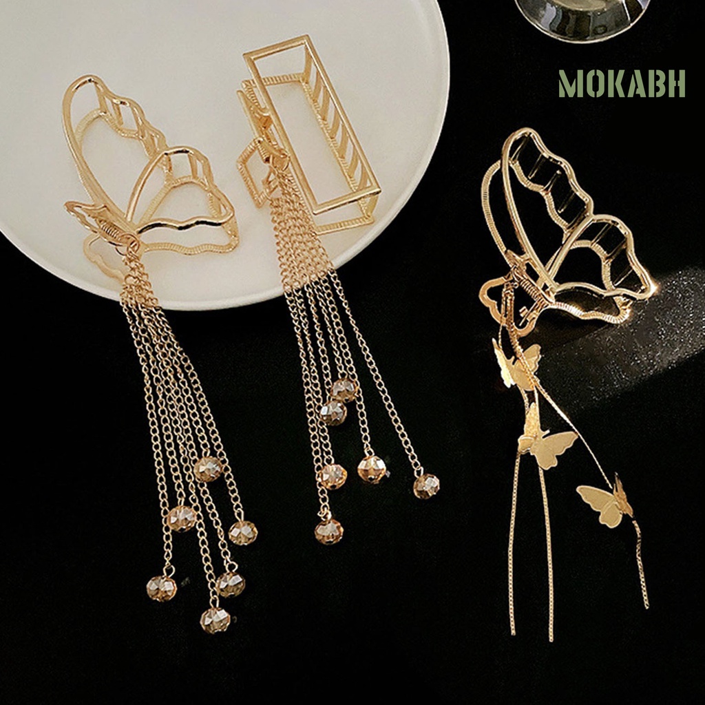 Kẹp Tóc Hình Bướm Đính Ngọc Trai Giả Thời Trang Cho Nữ