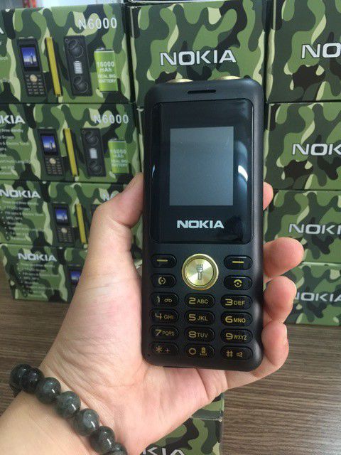 ĐIỆN THOẠI NOKIA PIN KHỦNG ,4 SIM 4 SÓNG N6000 GIÁ RẺ