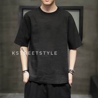Áo nam đũi basic dễ phối đồ , chất cực mát AD03 kstreet style