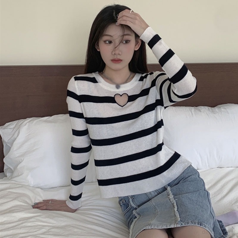 Áo Len Nữ Dài Tay Cổ Tròn Thời Trang Hàn