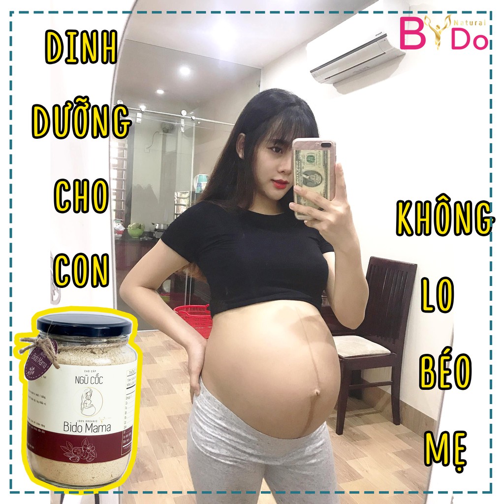 Ngũ Cốc Mẹ Bầu Cao Cấp Siêu Dinh Dưỡng Bido Mama 600 gram, Con Tăng Cân Đều Đặn, 25 Loại Hạt Dinh Dưỡng
