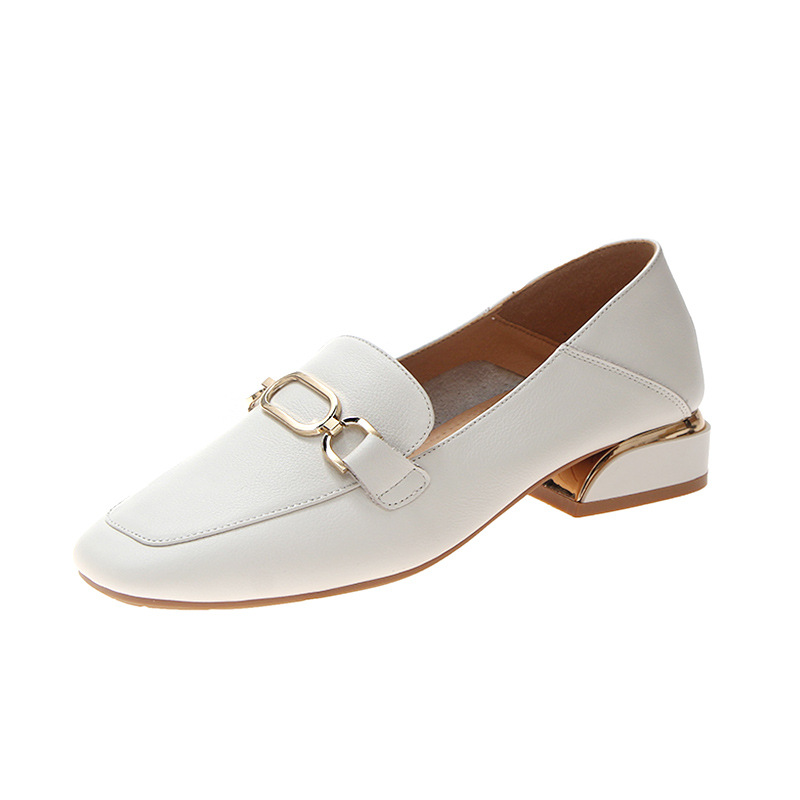 Giày Lớp Đầu Tiên Của Da Bò Đôi Giày Lười Nữ Giày Da2021Đáy Phẳng Mới Hoang Dã Mùa Xuân Và Mùa Thu Của Phụ Nữ Giày Da | BigBuy360 - bigbuy360.vn