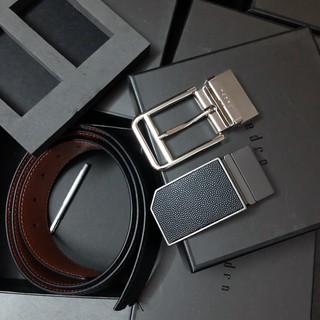 Set Thắt lưng Pedro 2 mặt 1 dây khóa cài s010