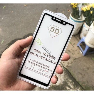 Kính 5D Xiami Mi8 Lite Full Keo Toàn Màn Hình Tặng keo chống hở mép