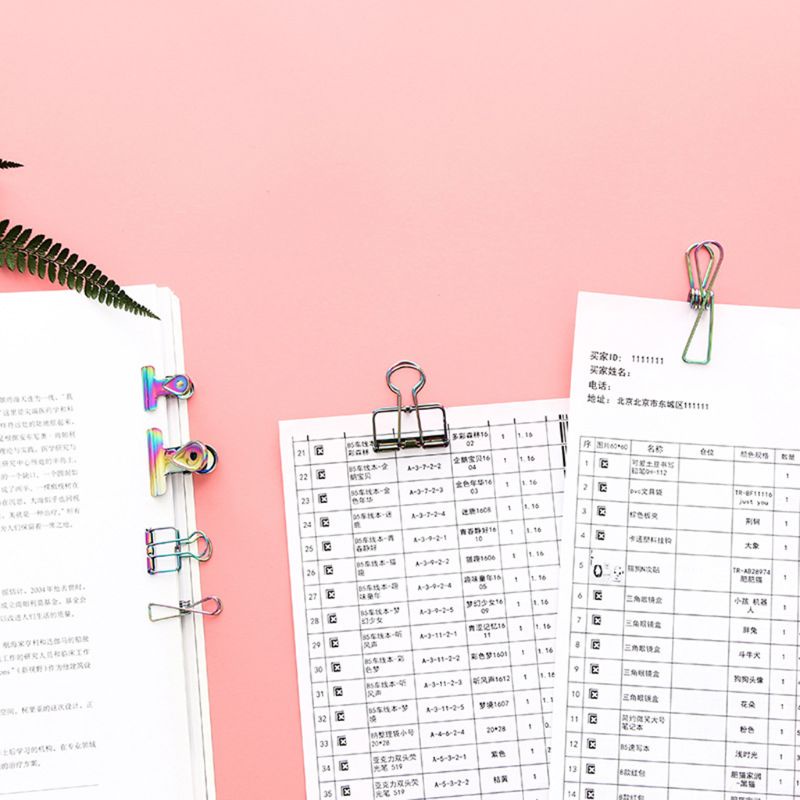 Kẹp Giấy Note Bằng Kim Loại Nhiều Màu Sắc