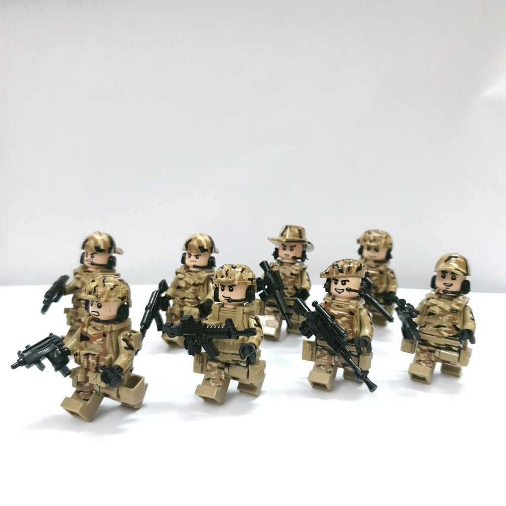 Bộ Đồ Chơi Lego cảnh sát Swat Camo 8 Lego lính đặc nhiệm