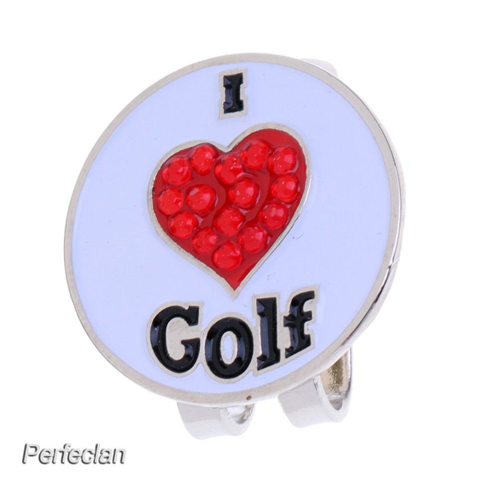 1 Kẹp Đánh Dấu Bóng Golf Bằng Hợp Kim Màu Trắng