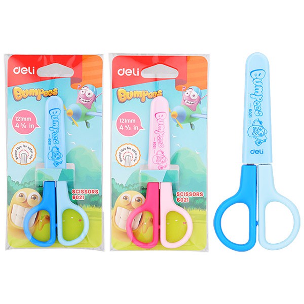 [Lộc'sArtStore] Kéo học sinh Deli (6032, 6060, 6021, 6023) màu ngẫu nhiên