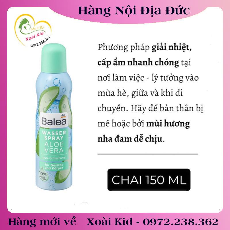 [auth] XỊT KHOÁNG BALEA  AQUA 150ML -NỘI ĐỊA ĐỨC ĐỦ BILL [Hot]