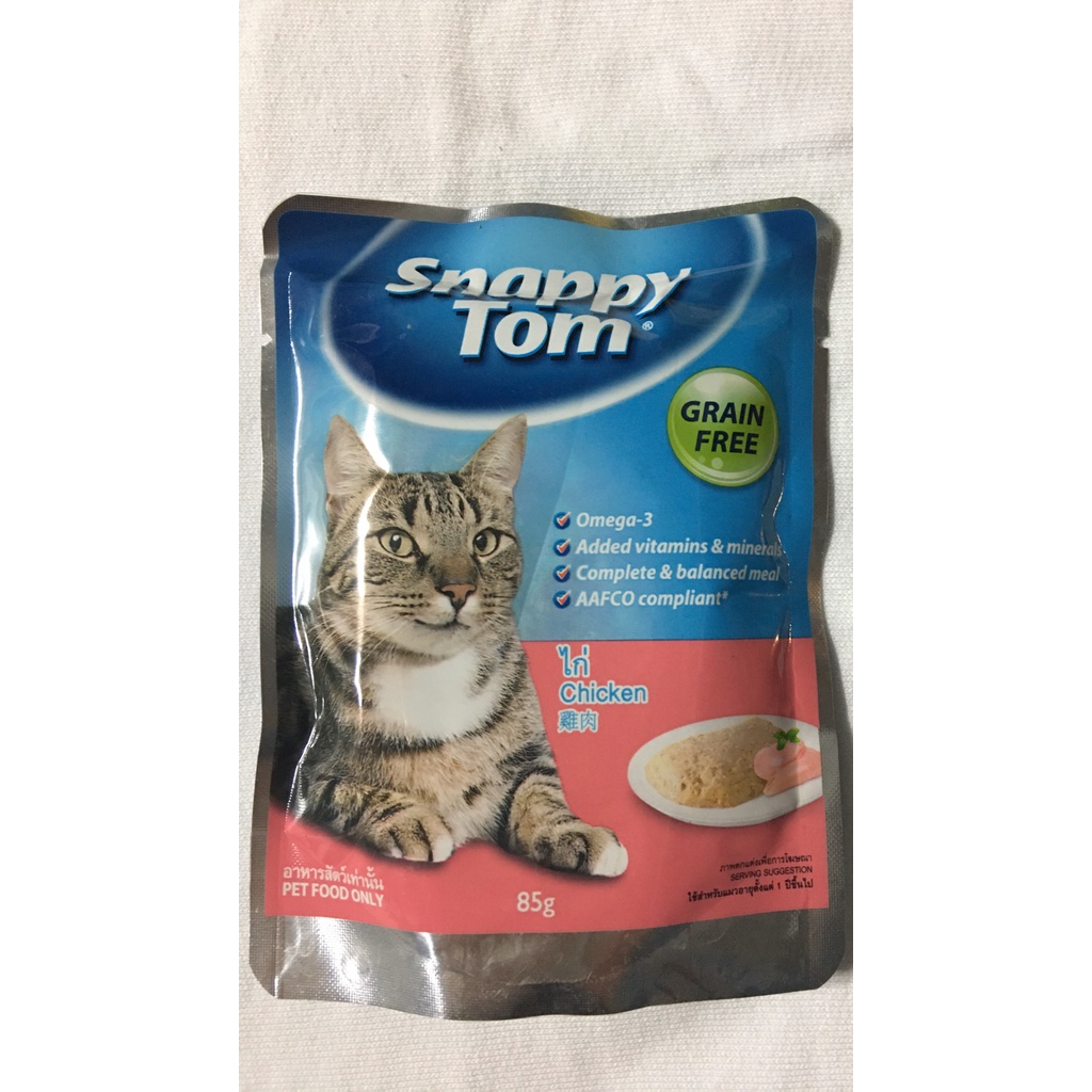 Pate cho mèo Snappy Tom gói 85g