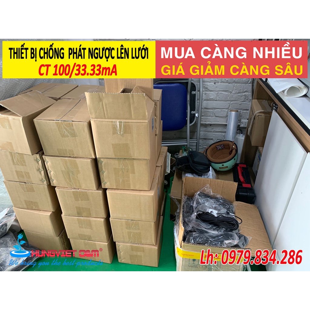 Zero Export 1 pha - Thiết Bị Chống Phát Ngược Lên Lưới 1 Pha CT 100/33.33mA dành cho với Inverter Solis 3kW - 5kW - 8kW