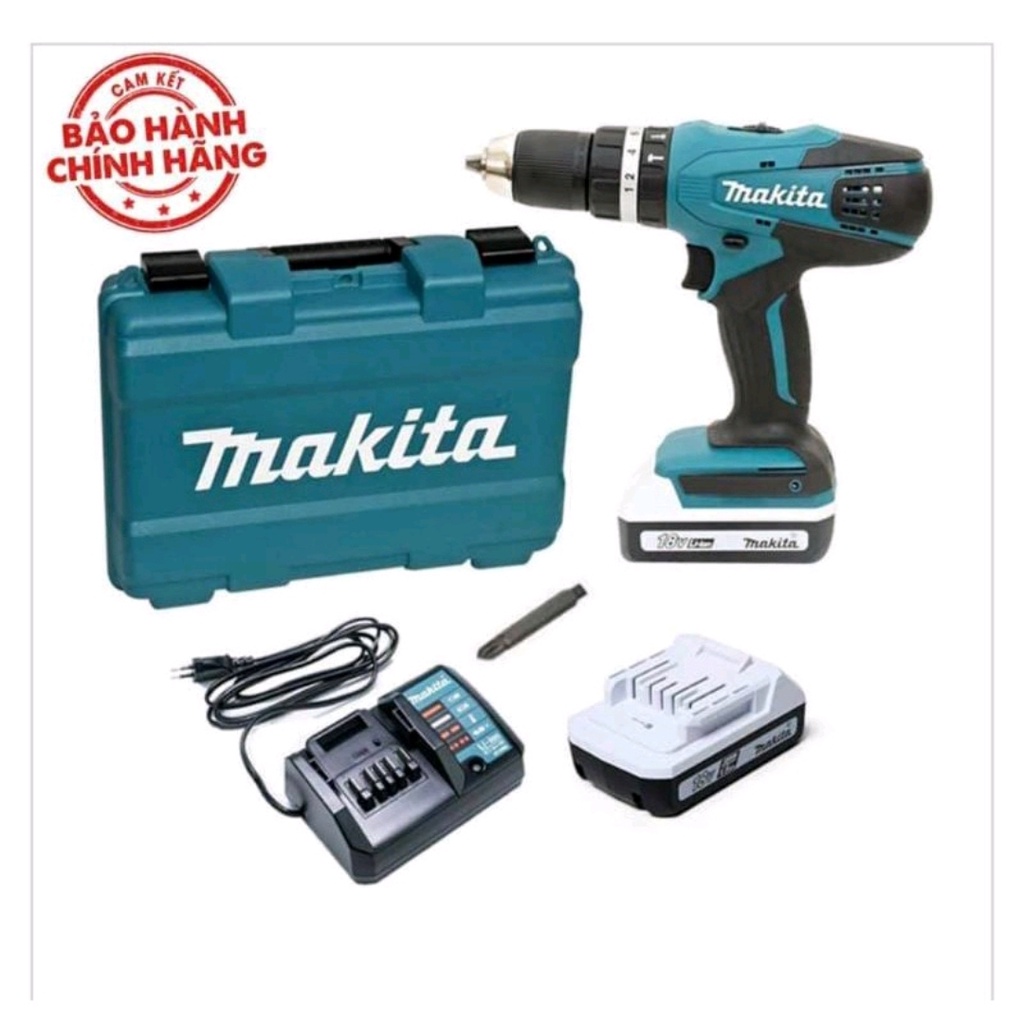 Máy khoan vặn vít dùng pin 18V Makita HP488DWE