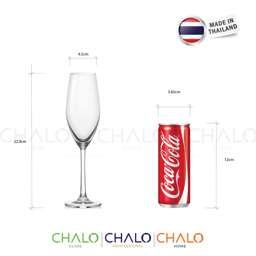 Ly rượu sâm panh thủy tinh Ocean Sante Flute Champange  - 210ml - 26F07