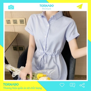 Đầm nữ polo tay ngắn đẹp phong cách hàn quốc TS_D01