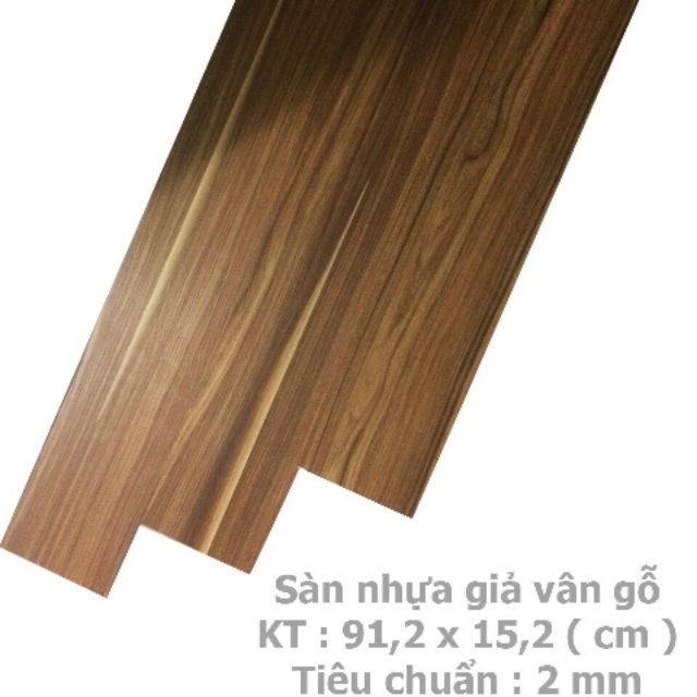 Sàn nhựa PVC - Combo 5m2(36 tấm) Sàn gỗ nhựa giả gỗ đẹp, có sẵn keo bên dưới ạ