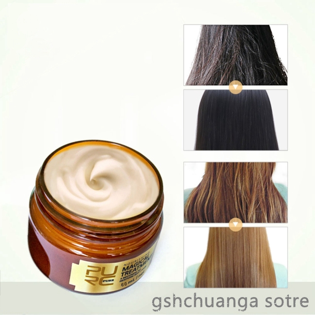 (Hàng Mới Về) Mặt Nạ Ủ Tóc Keratin Phục Hồi Tóc Hư Tổn 60ml