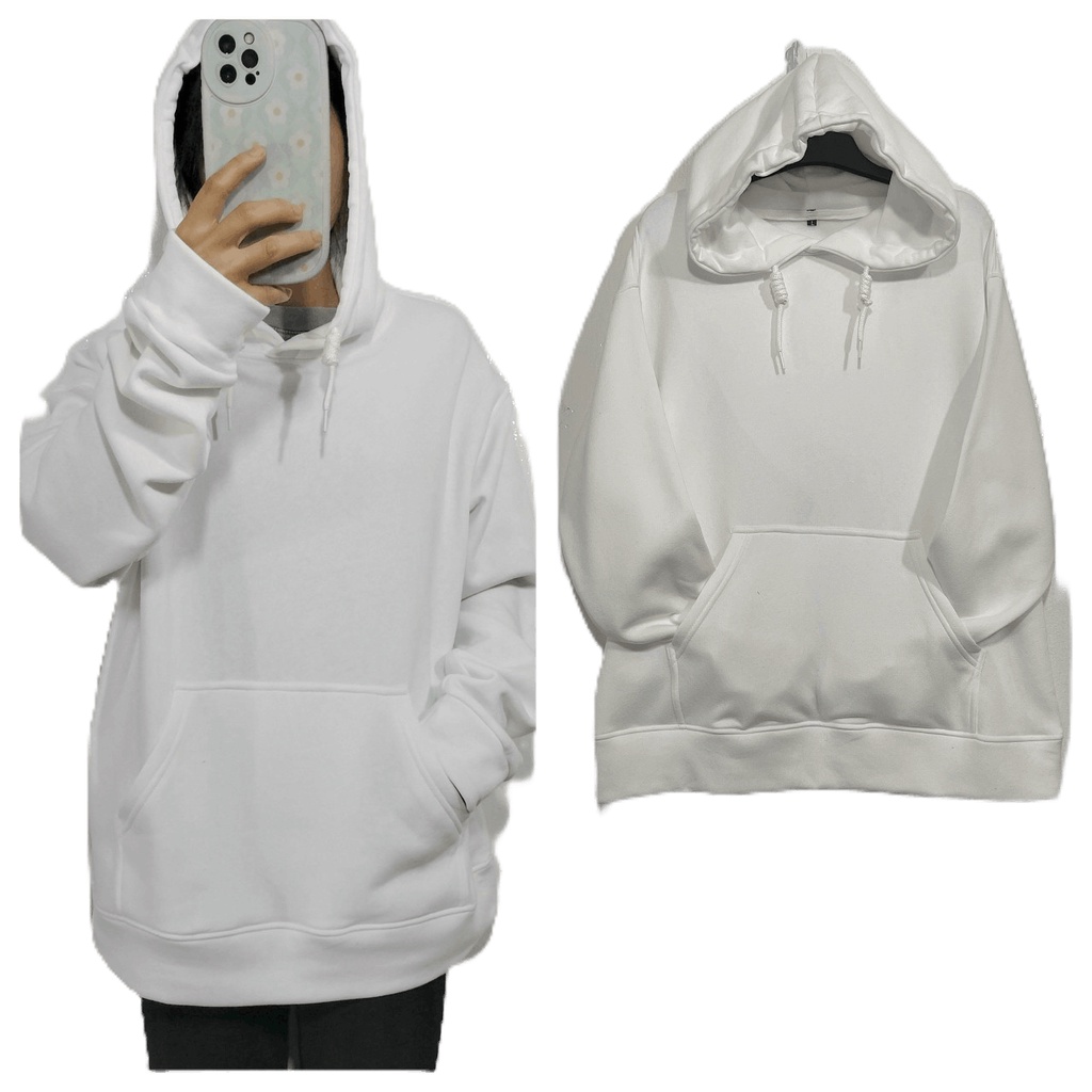 Áo Khoác Nam Nữ - Áo Khoác Hoodie Trơn Nỉ Bông Form unisex (Ảnh Thật)