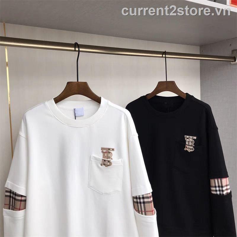☎Hàng Có Sẵn! Áo Hoodie Burberry Thời Trang Xu Hướng Mới Cho Nam