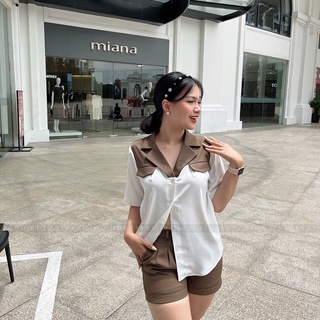 Áo Sơ Mi Nữ Bigsize Vai Nâu (55-90kg)