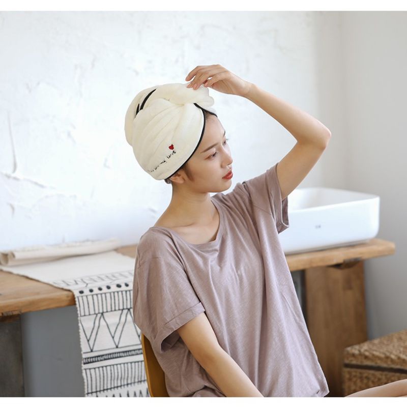 Khăn Ủ Tóc,Khăn Quấn Đầu Làm Khô Tóc