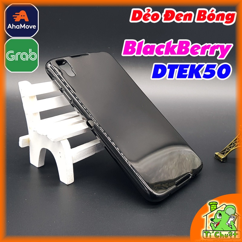[Ảnh Thật] Ốp lưng BlackBerry DTEK50 Dẻo Màu Đen Sơn Bóng