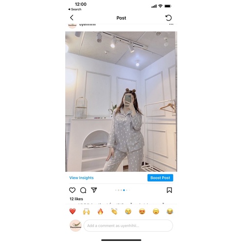 Pijama dài tay chất liệu dạ cao cấp | BigBuy360 - bigbuy360.vn