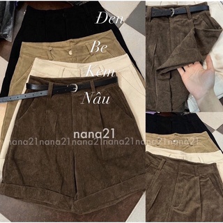 Quần short nhung vintage
