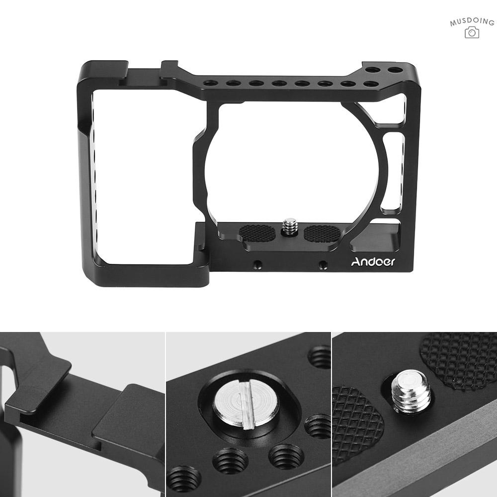Lồng nhôm Andoer cố định máy ảnh vít 1/ 4 Inch Cho Sony A6500 / A6400 / A6300 / A6000