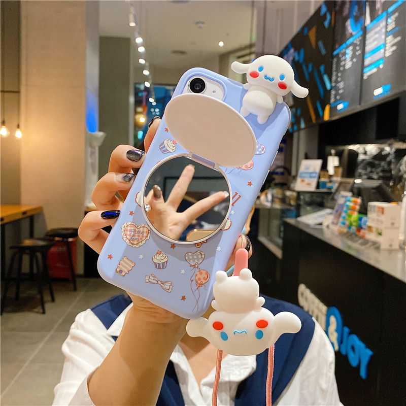 Ốp Lưng Silicone Mềm Có Gương Soi Cho Xiaomi 10 10pro 9 8 A3 Redmi Note8Pro Note8 Note7 Note5 Note9 Note9Pro K20 K30 K30Pro