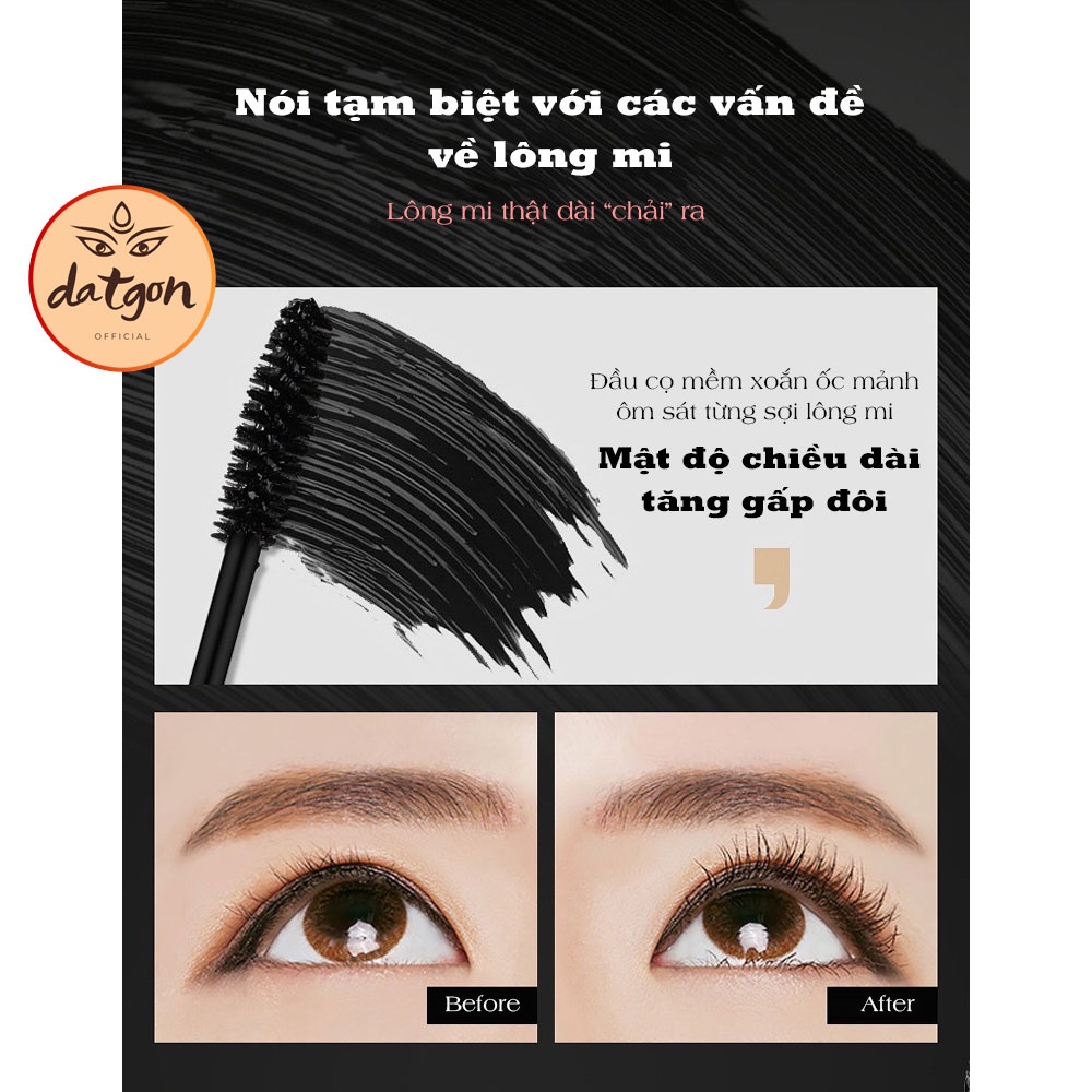 Mascara chuốt mi Lameila siêu mảnh làm cong, dài mi không thấm nước, dễ tẩy trang Datgon