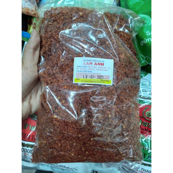 1kg bò vụn trộn bánh tráng
