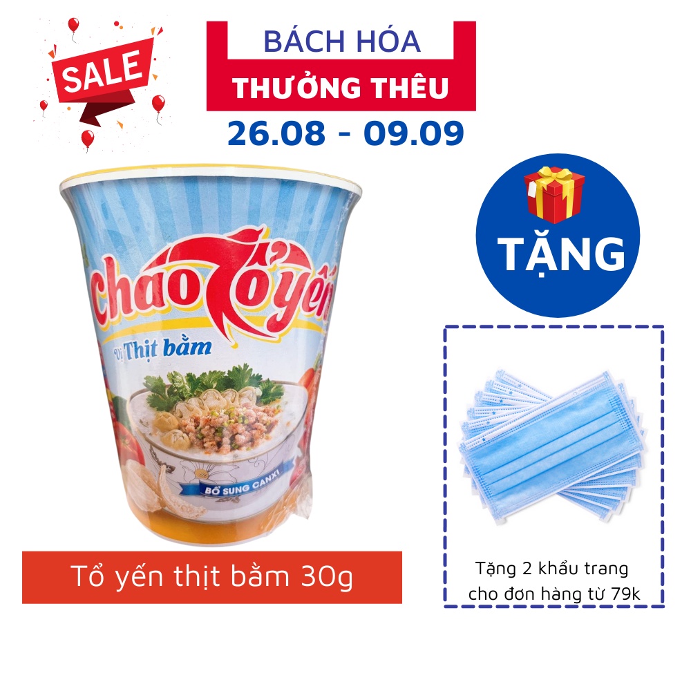 Cháo tổ yến thịt bằm dinh dưỡng hộp 30g