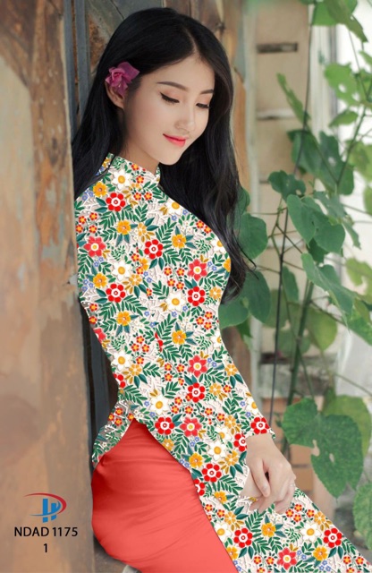 Vải Áo Dài Tằm Ý/ Lụa Nhật Hoa 3D Đều