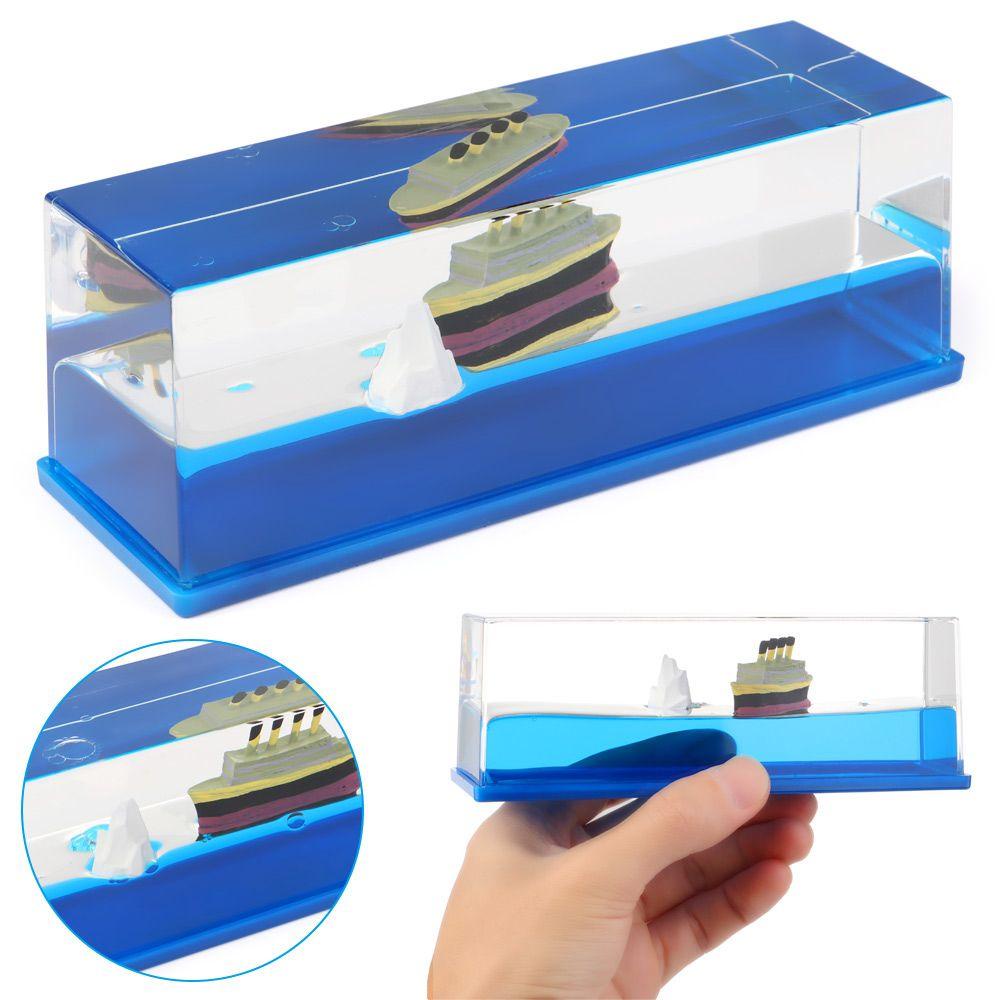 Đồng Hồ Cát Hình Tàu Du Lịch Xinh Xắn Dùng Trong Trang Trí