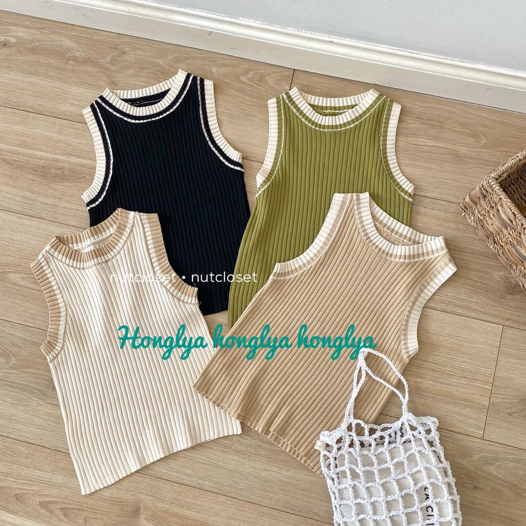 Áo len ba lỗ năng động cực chất phong cách ullzzang