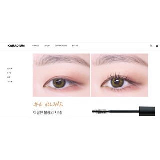Chuốt mi Mascara Karadium siêu dài, dày 10ml .