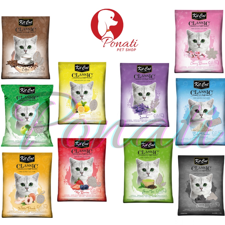 CÁT VỆ SINH MÈO VÓN 10L- KIT CAT CLASSIC CLUMP