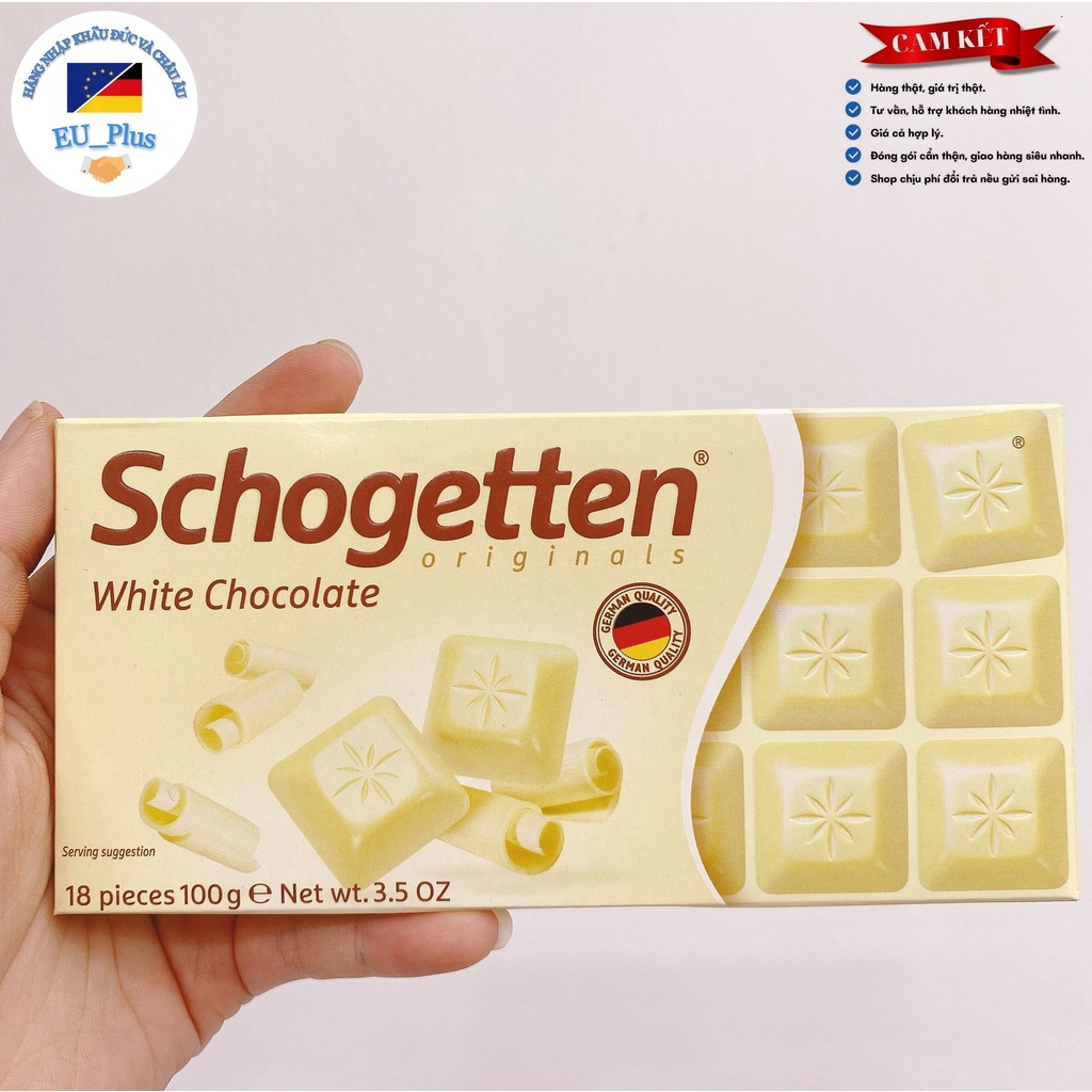 Socola Schogetten thanh 100g - Thơm ngon - Hàng chính hãng Đức