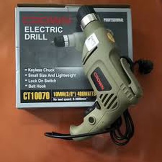 10MM MÁY KHOAN 400W CROWN CT10070