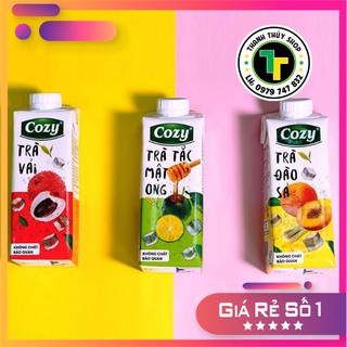 Trà Cozy đóng hộp siêu ngon bán lẻ đủ vị cho khách lựa chọn loại 225ml