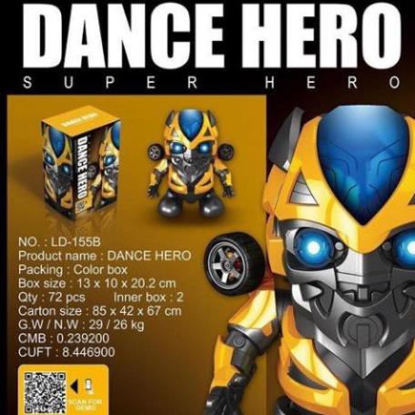 Đồ Chơi Robot Nhảy Múa - Iron Man - Bumblebee-Dance Hero Nhảy Múa Theo Nhạc Có Đèn Siêu Ngầu Siêu Hot