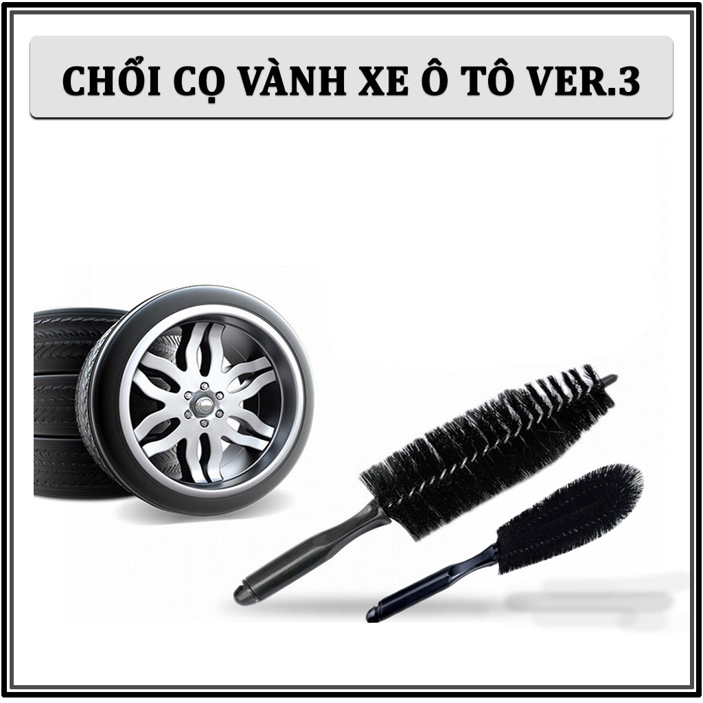 Chổi Cọ Lốp Xe Ô Tô - Chổi Cọ Vành Xe Ô Tô , Xe Hơi Chuyên Dụng Ver.3