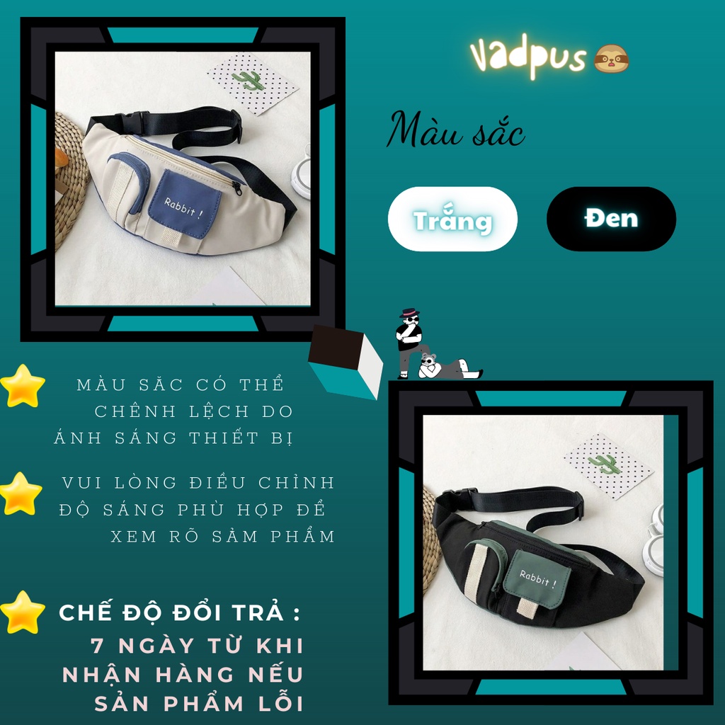 Túi đeo chéo BG6 nam nữ 2 màu đen trắng thời trang | BigBuy360 - bigbuy360.vn