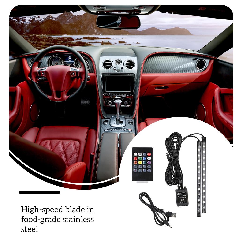 Dải Đèn LED Trang Trí Nội Thất Xe Hơi Có Điều Khiển Từ Xa