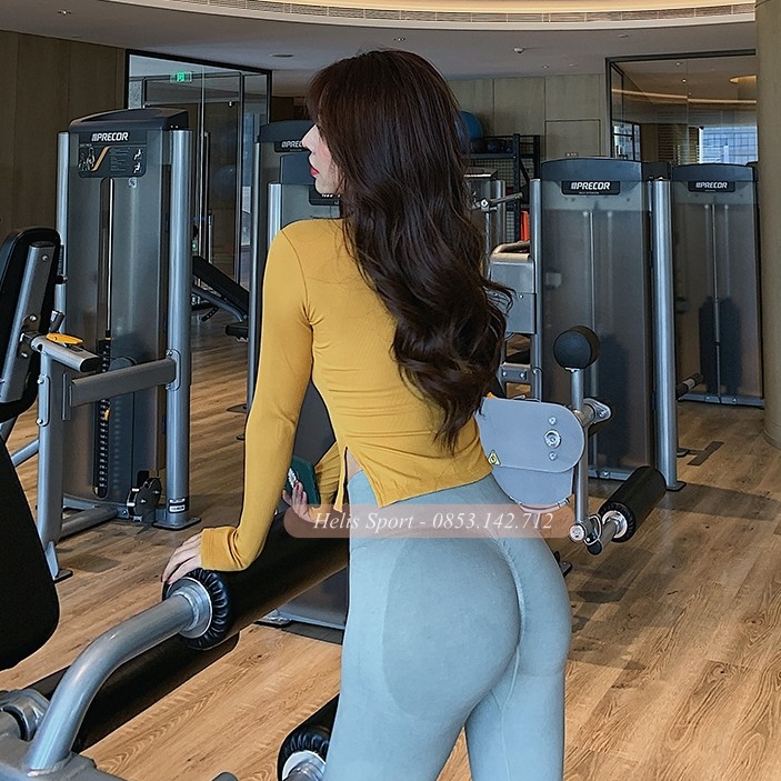 Áo thun gym nữ ❤️CÓ MÚT NGỰC❤️ áo thun thể thao dài tay nữ co giãn thoải mái vải mịn mát bền đẹp cho nữ 𝐆𝐘𝐌𝐒𝐓𝐎𝐑𝐄 1120