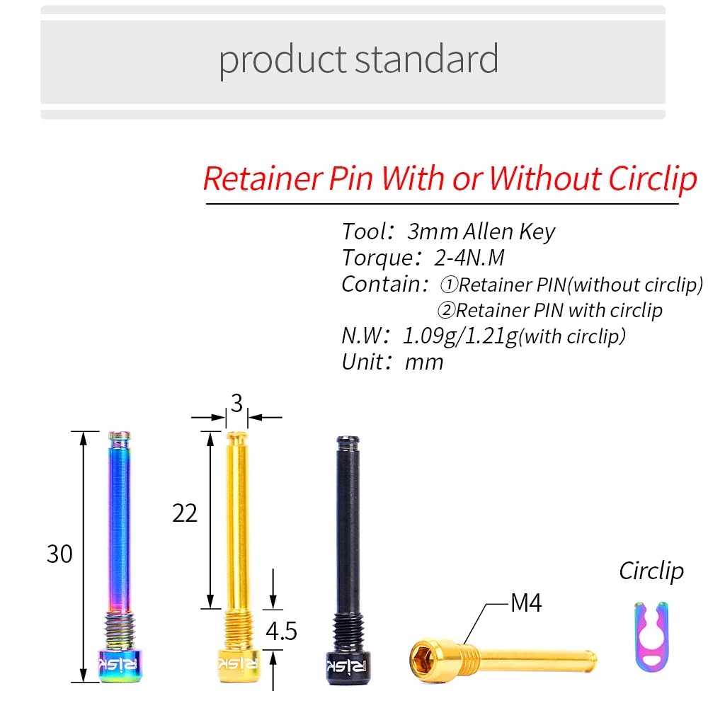 Bu Lông Sửa Chữa Đĩa Phanh Thủy Lực Xe Đạp M4 Bằng Hợp Kim Titan Kèm Ốc Vít Lục Giác