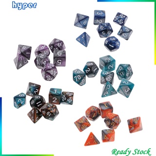 [Rất nhiều 35 Xúc xắc đa diện 16mm D4-D20 cho Dragons RPG